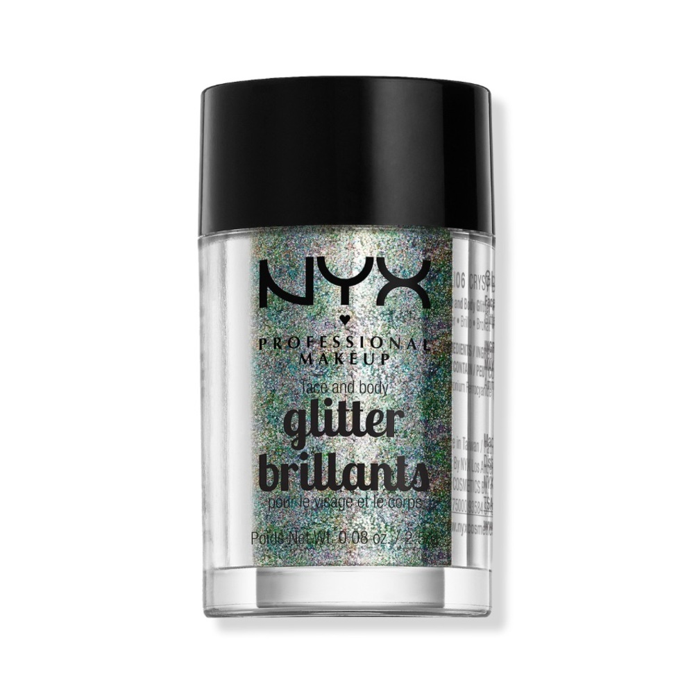 NYX Vegan Loose Face and Body Glitter “Crystal” NWT